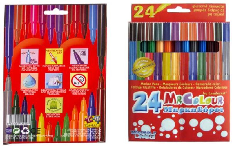 Μαρκαδόροι Μr Color-24 Χρώματα (Σ0322)
