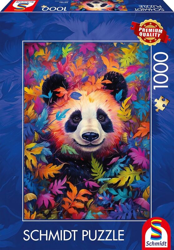 Παζλ Standard 1000-Panda In A Rainbow Coloured Forest (59781)