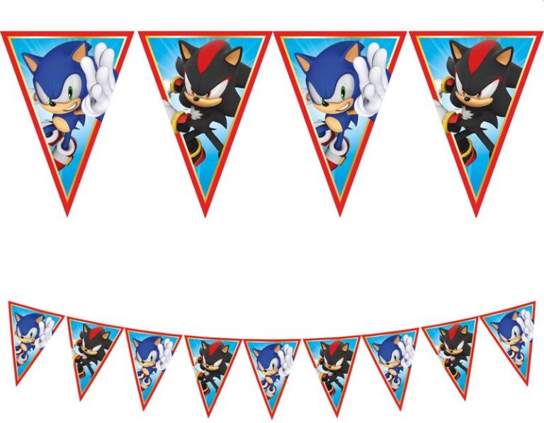 Τρίγωνες Γιρλάντες Sonic 1Τμχ (95667)