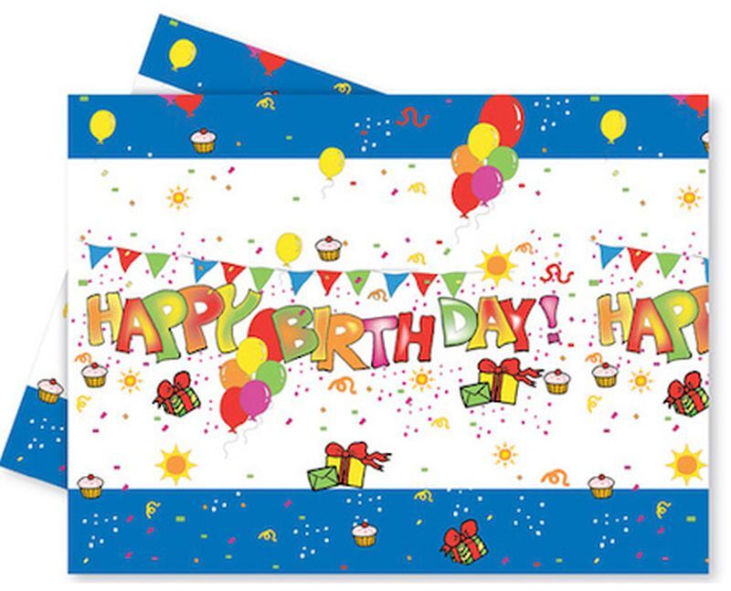 Τραπεζομάντηλα Κόκλικο Happy Birthday (7258)