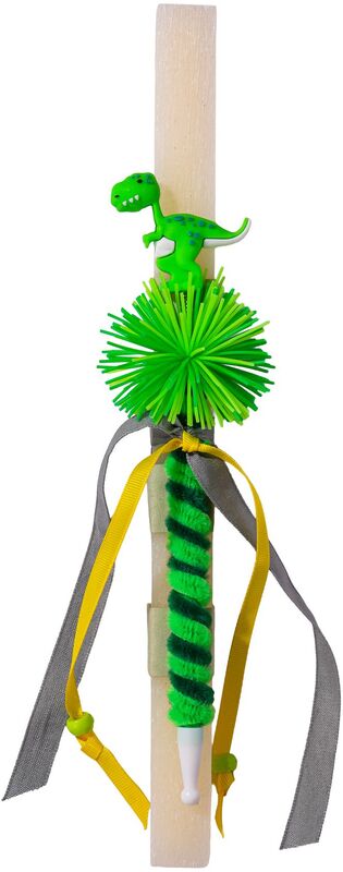 Λαμπάδα Στιλό Πράσινο Δεινοσαυράκι 20cm (ML26087)