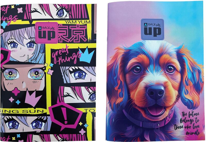 Anime-Puppy Τετράδιο Καρφίτσα Α4 50Φύλλων-2 Σχέδια (357-32444)