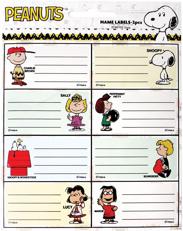 BMU Ετικέτα 2Τμχ.Peanuts (775-74346)