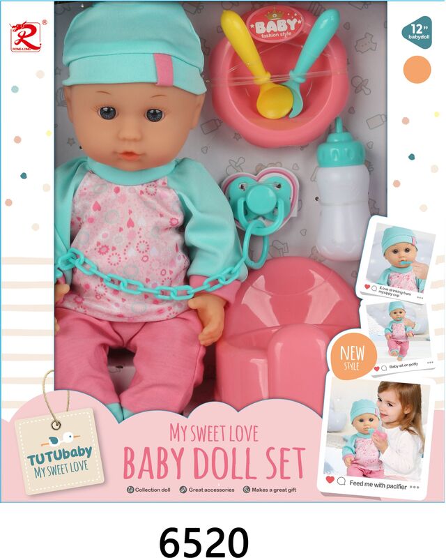 BW Σετ Μωρό 12'' Baby Doll & Αξεσουάρ (6520)