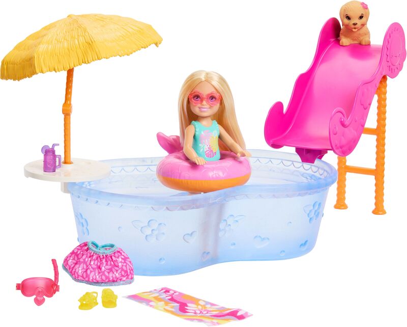 Barbie Chelsea Σετ Πάρτυ Στην Πισίνα (JLX39)