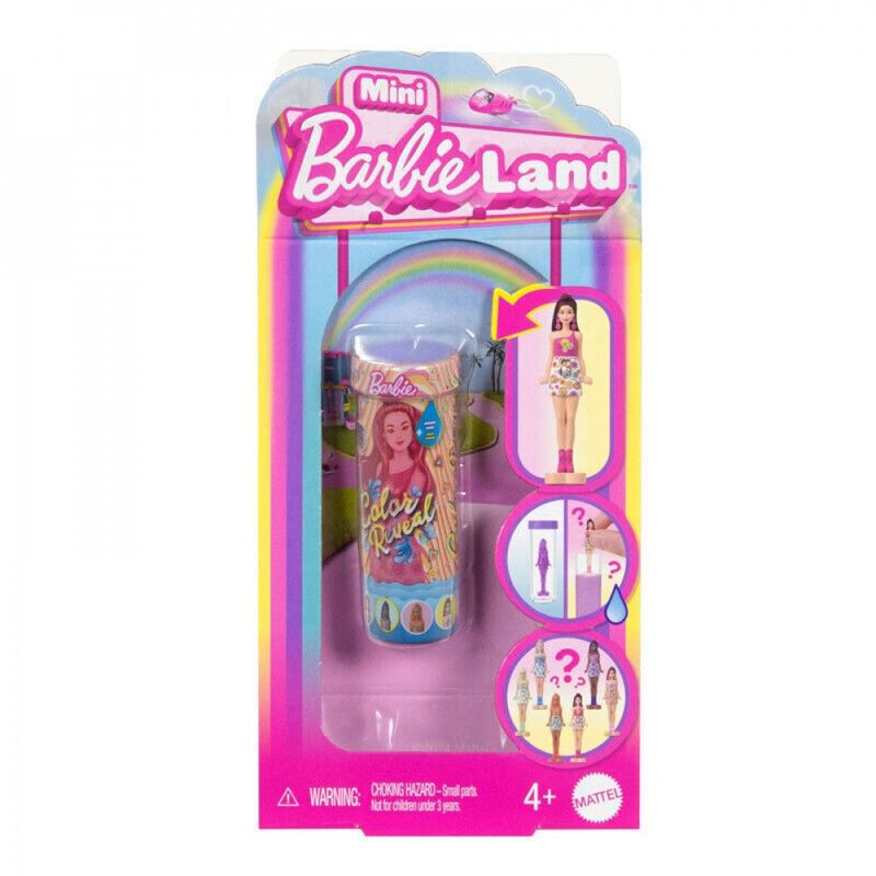 Barbie Mini Barbieland-Color Reveal-6 Σχέδια-1Τμχ (JCR08)