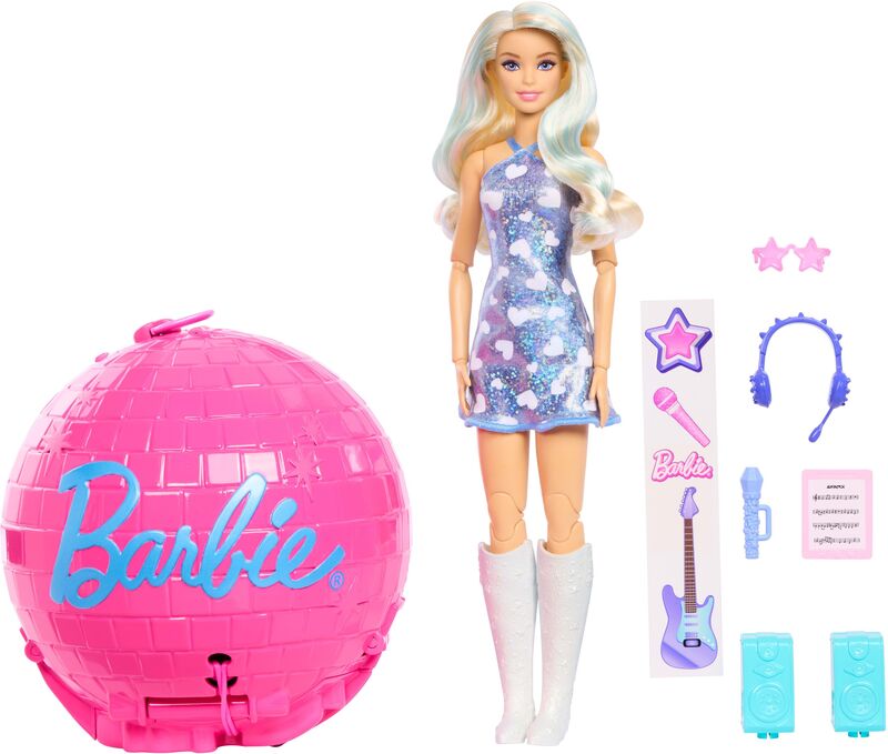 Barbie Μπάλα 'Εκπληξη-Ποπ Σταρ (JMK19)