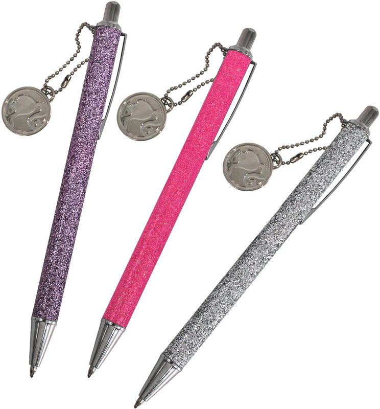 Barbie Στυλό Glitter-3 Σχέδια (349-93646)