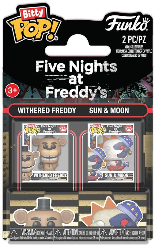 Bitty Pop!Withered Freddy & Sun & Moon-Five Night At Freddy's Σετ 2Τμχ (114708)