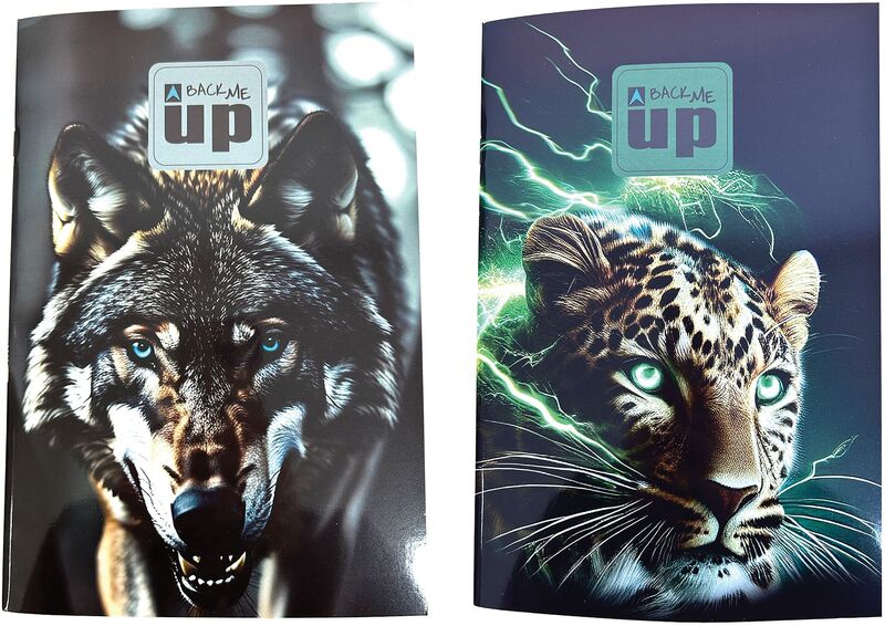 Blue Eye Wolf-Thunder Cat Τετράδιο 17X25-2 Σχέδια (357-33400)