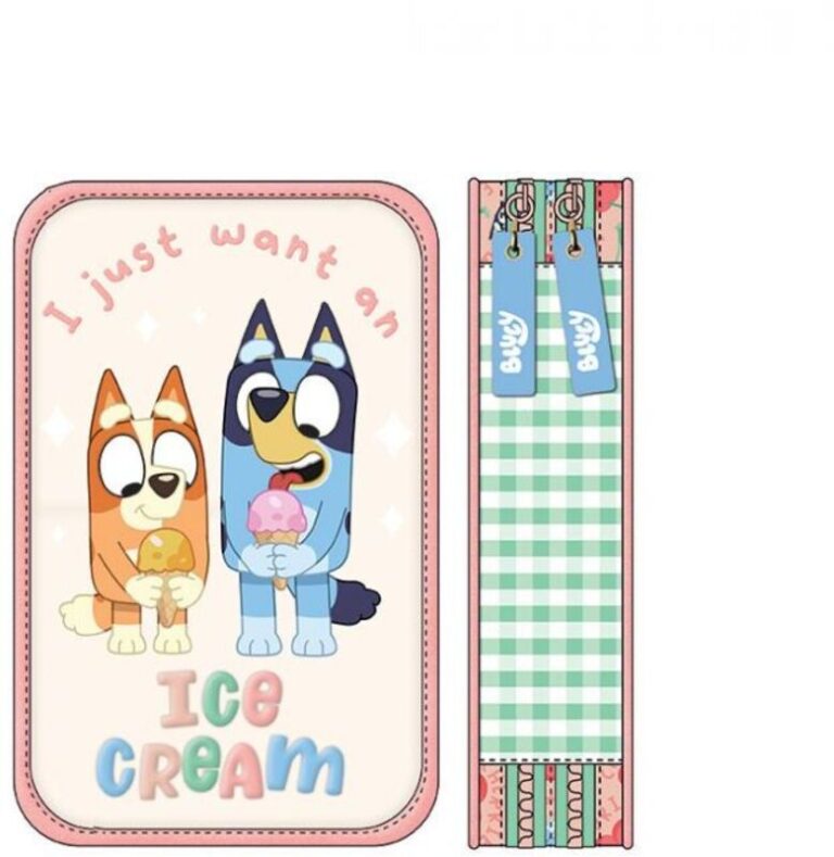 Bluey 26 Κασετίνα Διπλή Γεμάτη Ice Cream (260332)