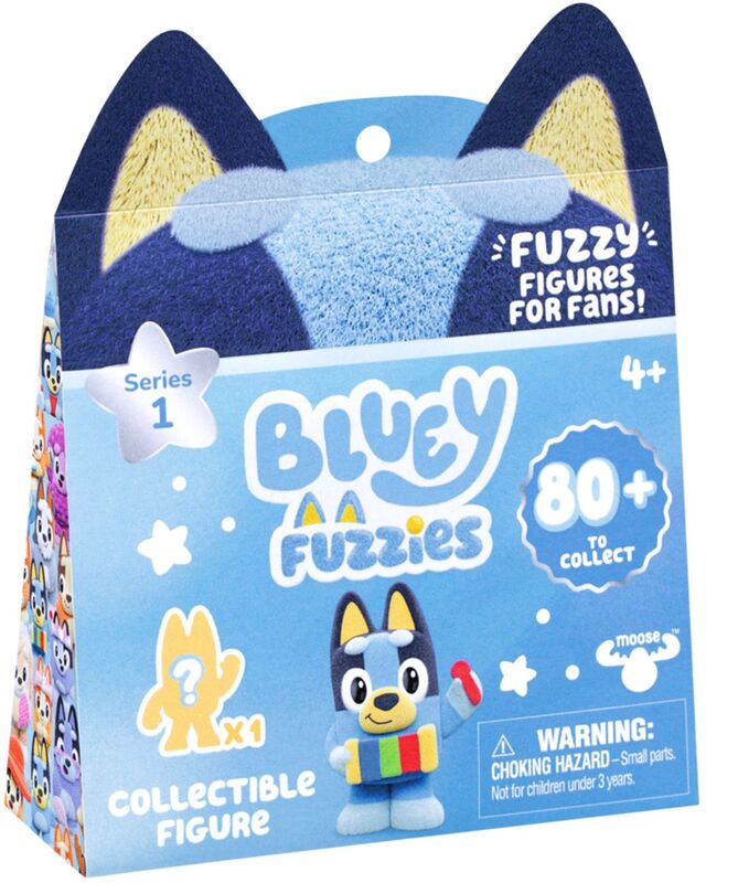 Bluey Φιγούρα Fuzzies-1Τμχ (BLYB3000A)