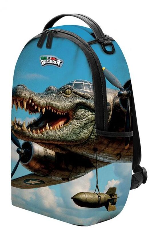 Brainrot 26 Σακίδιο Στρογγυλό Bombardino Crocodillo (263214)