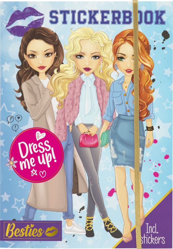 CCG Besties Μπλοκ Με Αυτοκόλλητα Dress Me Up (140001)