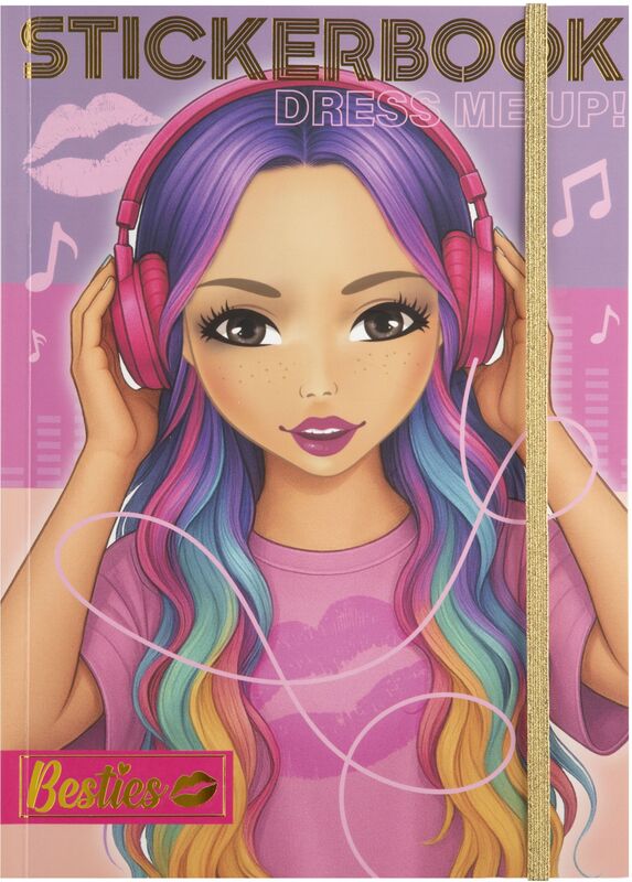 CCG Besties Μπλοκ Με Αυτοκόλλητα Dress Me Up Neon (140001-01)
