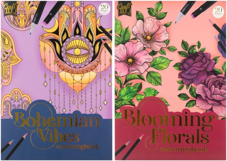CCG Craftid Μπλοκ Ζωγραφικής 20 Φύλλων Colouring Book-2 Σχέδια-1Τμχ (CR5008/GE)