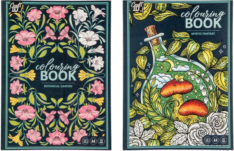 CCG Craftid Μπλοκ Ζωγραφικής 32 Φύλλων Colouring Book-2 Σχέδια-1Τμχ (CR501300)