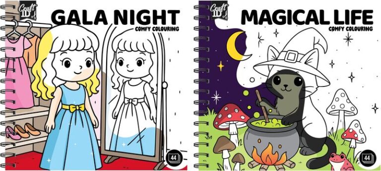 CCG Craftid Μπλοκ Ζωγραφικής 44 Φύλλων Colouring Book-2 Σχέδια-1Τμχ (CR502902)