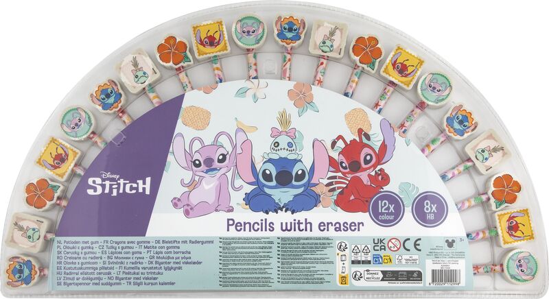 CCG Stitch Σετ Μολύβια Με Γόμα 20Τμχ (WO170006)