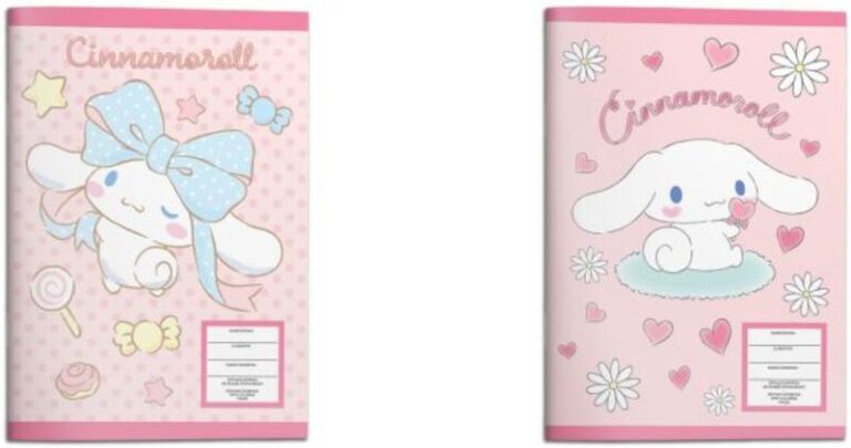 Cinnamoroll Τετράδιο Καρφίτσα 17x25 40 Φύλλων-2 Σχέδια-1Τμχ (000490298)