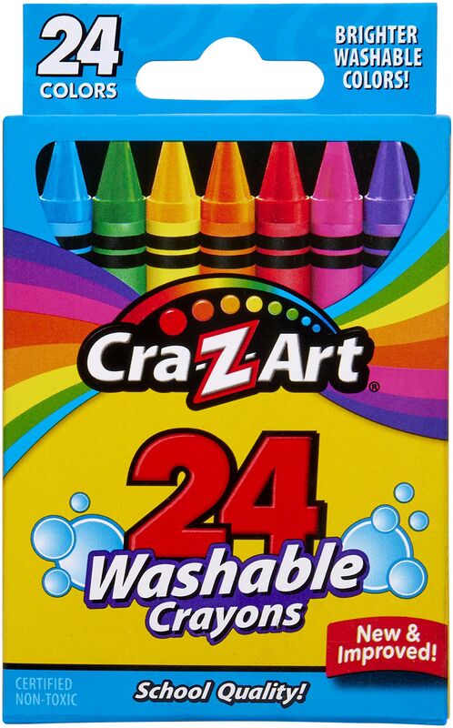 Cra-Z-Art Κηρομπογιές Washable 24Τμχ (10222)