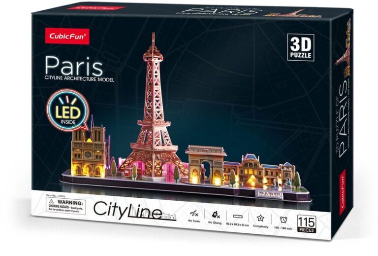 CubicFun Παζλ 3D LED-City Line Paris 115Τμχ (L525h)