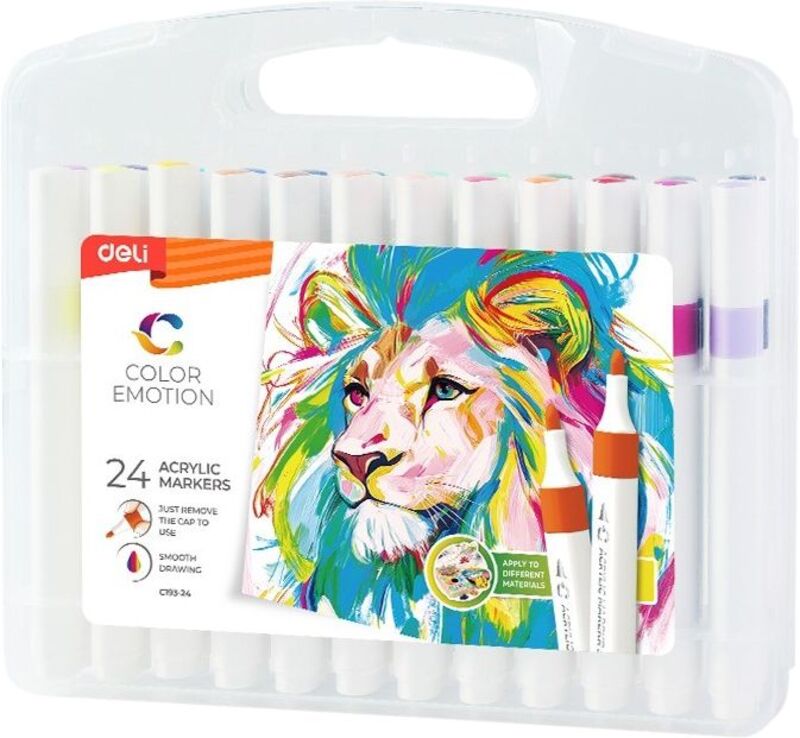 Deli Μαρκαδόρος Σχεδίου Color Emotion Acrylic 24Τμχ (231.741994)