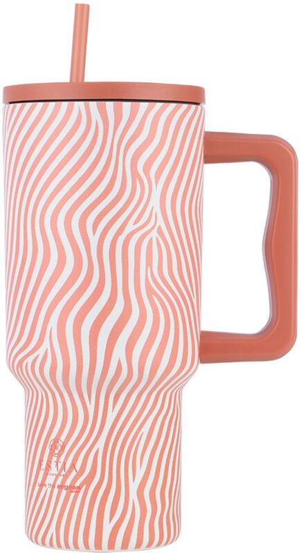 Estia Straw Tumbler XL Save The Aegean 900ml Soft Ripple (01-32043)