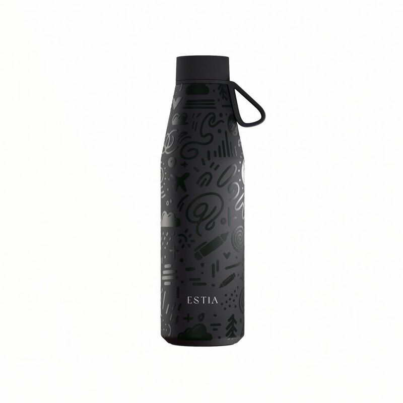 Estia Παγούρι Flow Save The Aegean 500ml Noir Echo (01-42059)