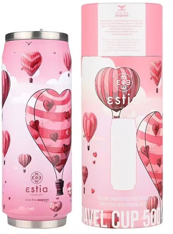 Estia Παγούρι Travel Cup Save The Aegean 500ml Love Ascend (01-22846)