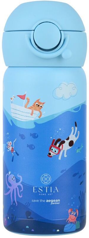 Estia Παγούρι Παιδικό Save The Aegean 350ml Ocean Play (01-33040)
