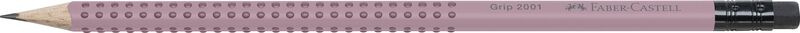 Faber Castell Μολύβι Grip Με Γόμα Ροζέ Shadow B (12310520)