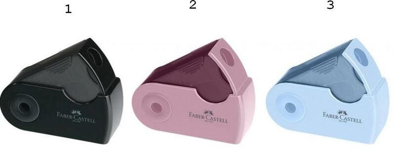 Faber Castell Ξύστρα Sleeve Μονή-3 Χρώματα (12310902)