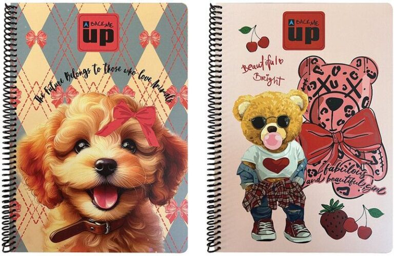 Fashion Bear-Scotch Dog Τετράδιο A4 Σπιράλ 2 Θεμάτων-2 Σχέδια (357-35440)
