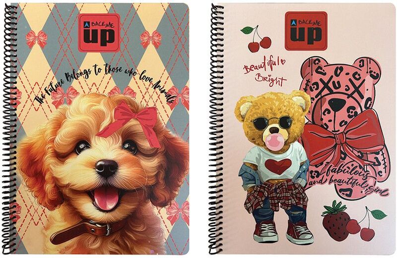 Fashion Bear-Scotch Dog Τετράδιο A4 Σπιράλ 2 Θεμάτων-2 Σχέδια (357-35440)