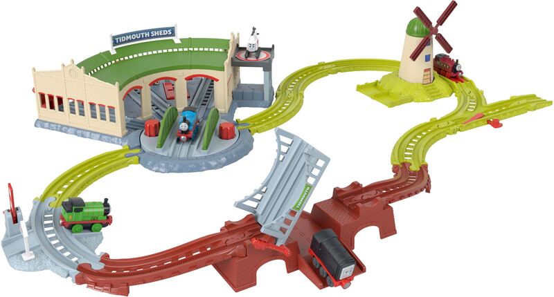 Fisher Price Thomas Το Τρενάκι-Πίστα Σταθμός Τρένων Τίντμουθ (JLL36)