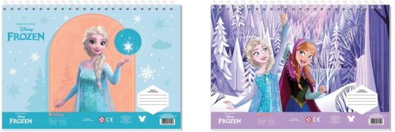Frozen II Μπλοκ Ζωγραφικής 23X33 40 Φύλλων Με Στένσι-2 Σχέδια-1Τμχ (000565859)