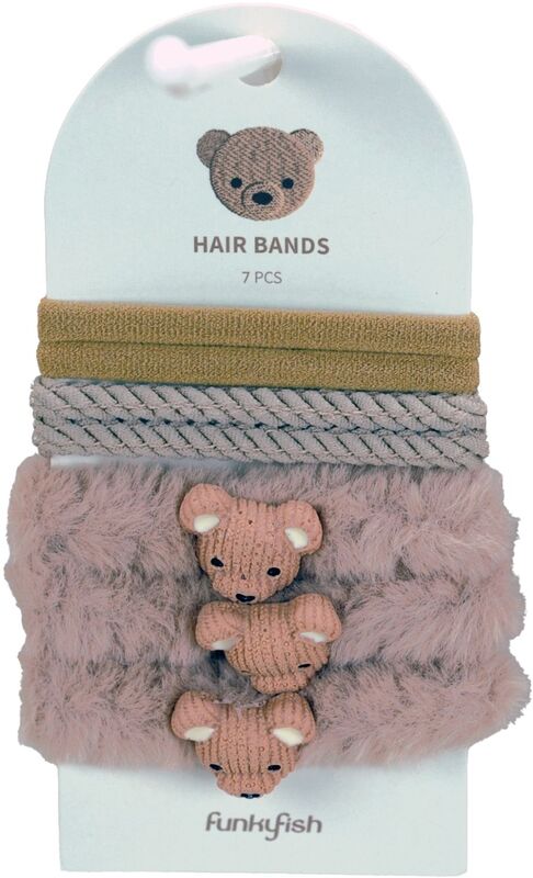 Funkyfish Bear Λαστιχάκια Μαλλιών Brown (300-30303)