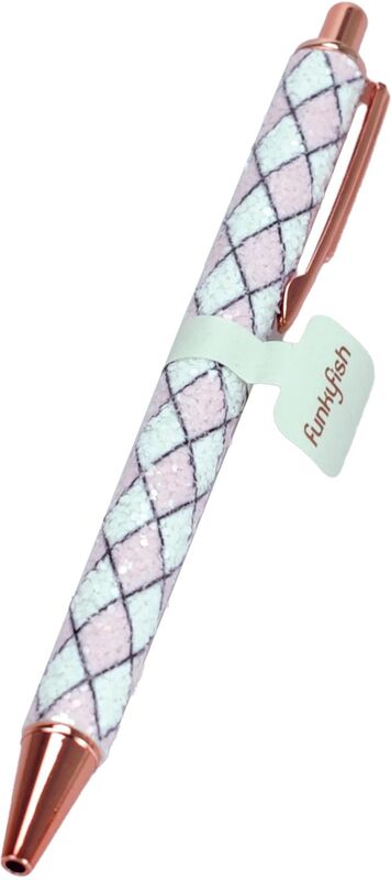 Funkyfish Bow Στυλό Pink-White Sparkly (300-30335)