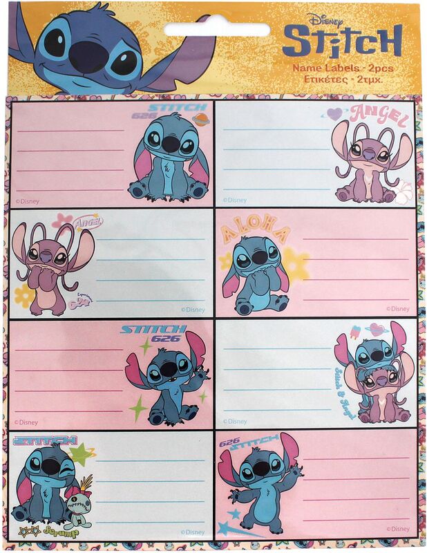 GIM Ετικέτα 2Τμχ Stitch (771-30146)