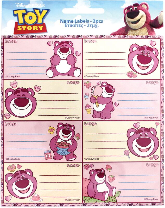 GIM Ετικέτα 2Τμχ Toy Story Lotso (773-23246)