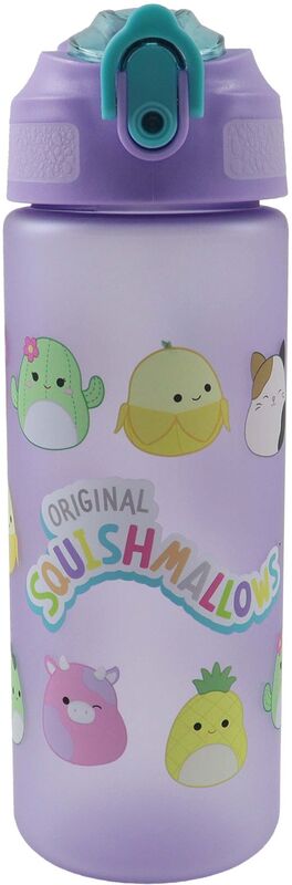 GIM Παγούρι Με Καλαμάκι 600ml Squishmallows (574-20217)