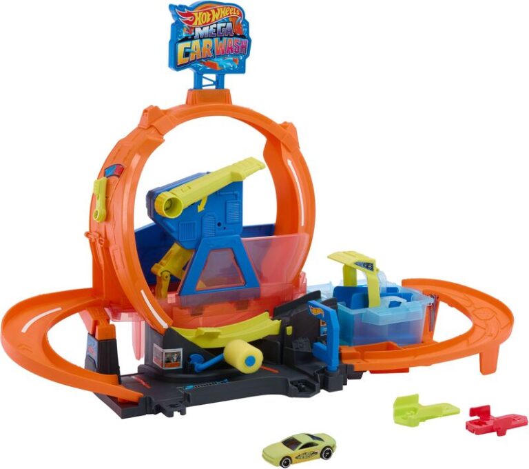 Hot Wheels Mega Πλυντήριο Χρωμοκεραυνών Με Λουπ (JHL97)