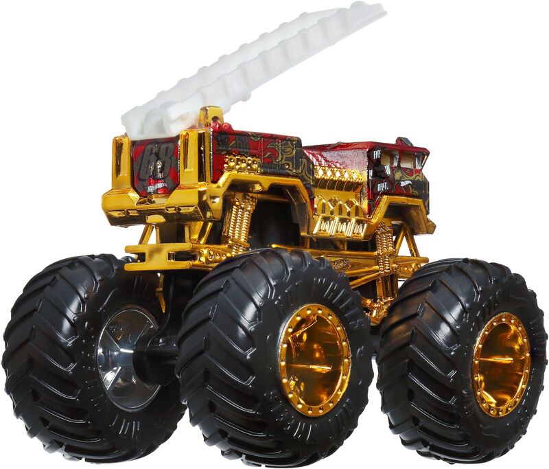 Hot Wheels Monster Trucks Οχήματα Bigfoot Throphy Champions-2 Σχέδια (JDV96)