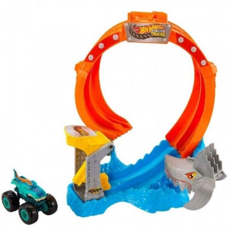 Hot Wheels Monster Trucks Πίστα-Σούπερ Λουπ Με Καρχαρία (JFR08)