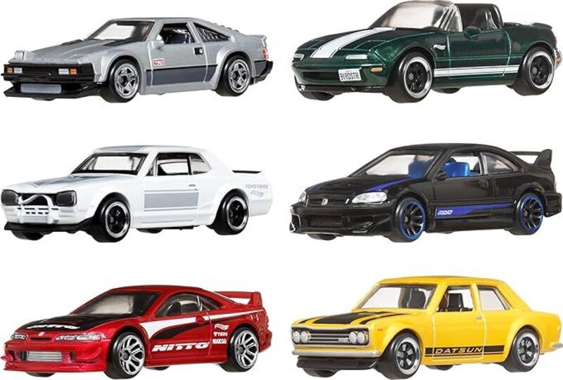 Hot Wheels Αυτοκινητάκια-Streets Of Japan Σετ Των 6 (JBY77)