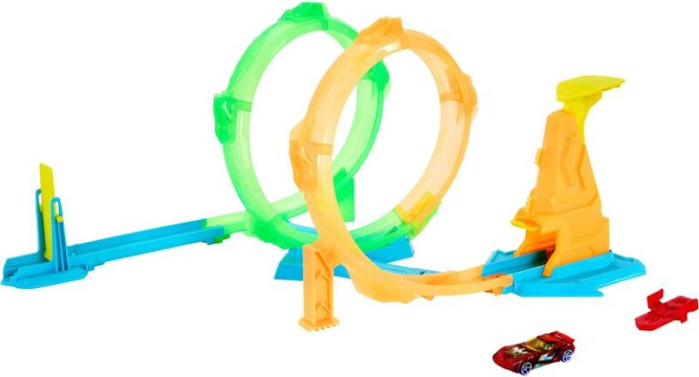 Hot Wheels Πίστα Neon Speeders Double Loop Lash (JMG49)