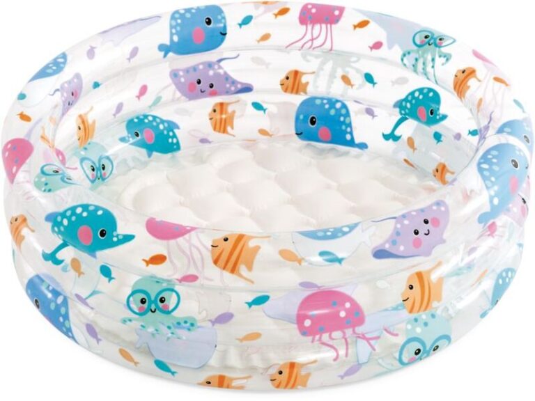 Intex Πισίνα 3-Ring Baby Pool 61x61x22cm (57106NP)