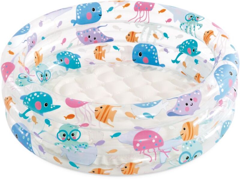 Intex Πισίνα 3-Ring Baby Pool 61x61x22cm (57106NP)