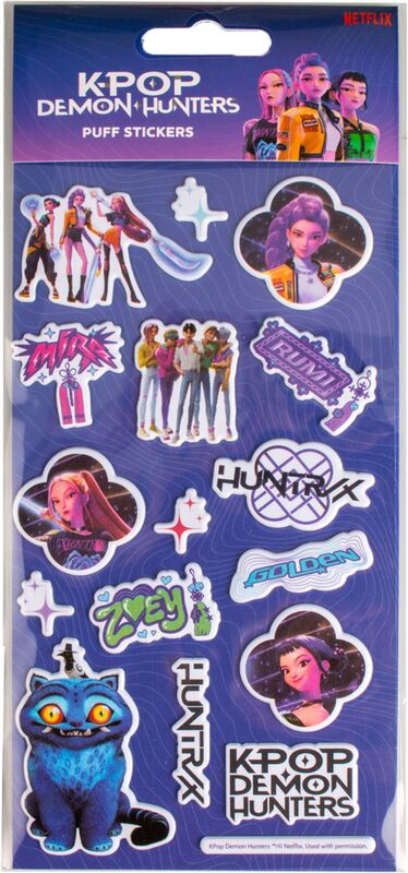 KE K-Pop Demon Hunters Αυτοκόλλητα Puffy 15x25cm (KD711438)